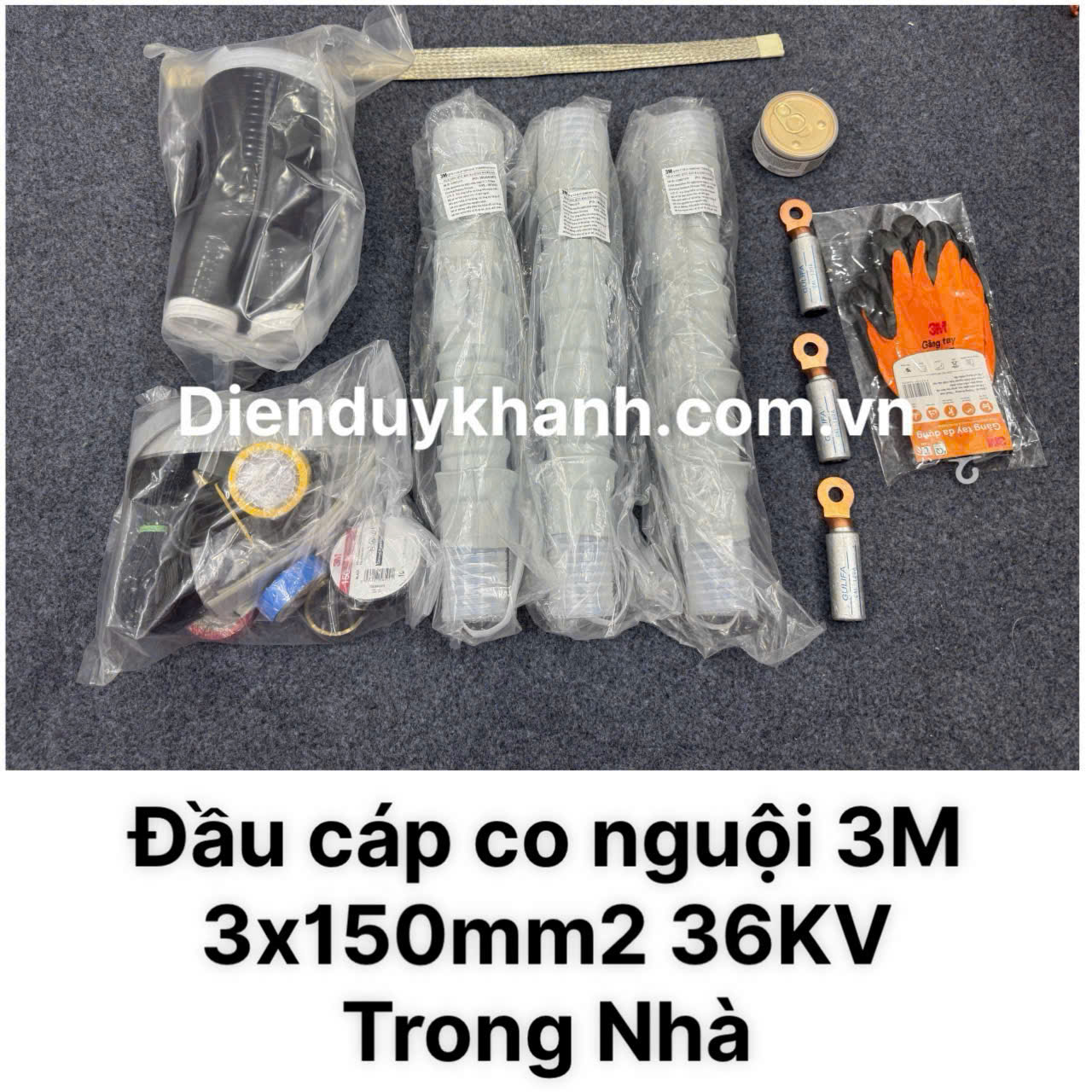 Đầu Cáp Co Nguội Trung Thế Trong Nhà 36KV OD 3C QTII(L)6S-33-150 (3x150mm2)